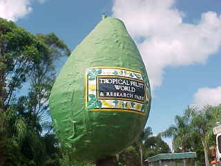 Sign says:Tropical Fruit World & Research Park