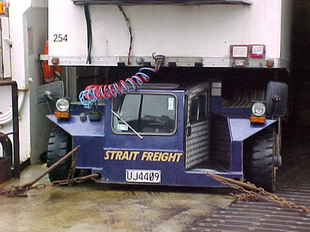 These little thingies are used to load trailers on the ferry (New Zealand, The Travel Addicts, South Island)