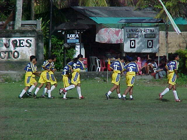 Local Indonesian Soccer team in Ubud, Bali