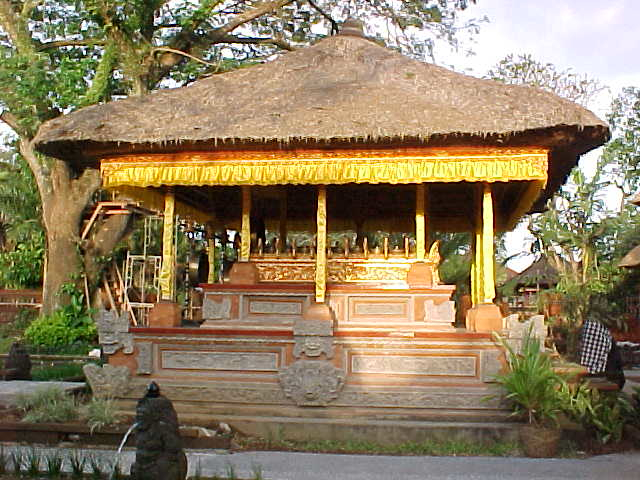 Altar at the Palace Temple in Ubud, Bali