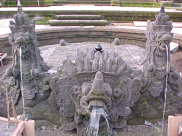 Ganesha fountain at the Palace restaurant in Ubud, Bali