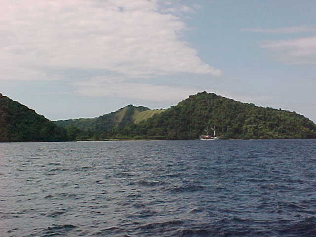 View of Sumbawa from our boat.  .  Sumbawa, West Nusa Tenggara, indonesia (Indonesia, The Travel Addicts, Sumbawa)