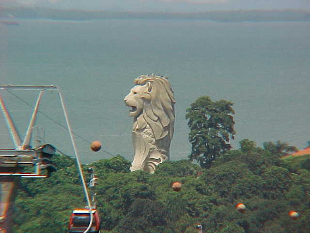 The Merlion from afar :  Singapore's mascot - a fabled protector of the straights (Singapore, The Travel Addicts)