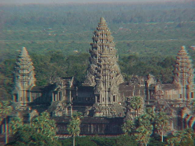 The legendary Angkor Wat from Phnom Bakeng just before sunset :  (Cambodia, The Travel Addicts)