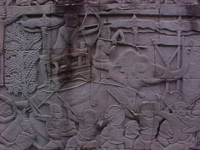 More bas reliefs :  (Cambodia, The Travel Addicts)