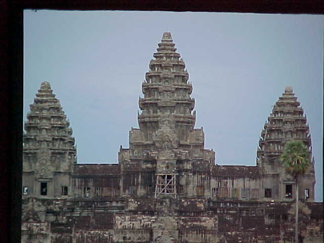 "Pineapples" : The towers of Angkor Wat are commonly referred to as "Pineapples" here are 3 out of the 5 (Cambodia, The Travel Addicts)