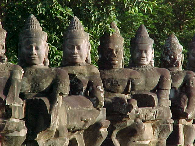 The victory gate :  The victory in question was the one over the Thais that gave Siem Reap it's name. (Cambodia, The Travel Addicts)