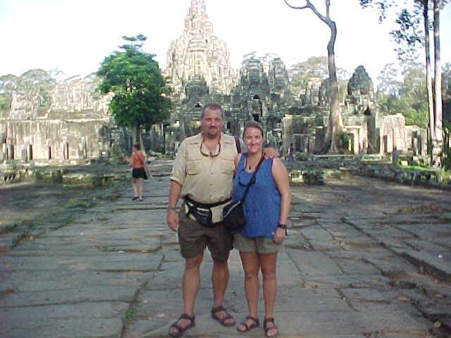 Us at the Bayon :  (Cambodia, The Travel Addicts)