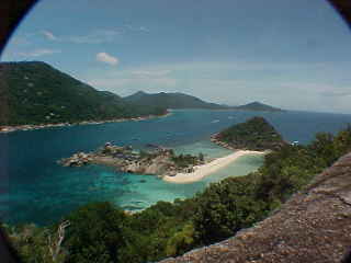 Ko Nang Yuan from top of "Big Mountain" :  (The Travel Addicts, Thailand)