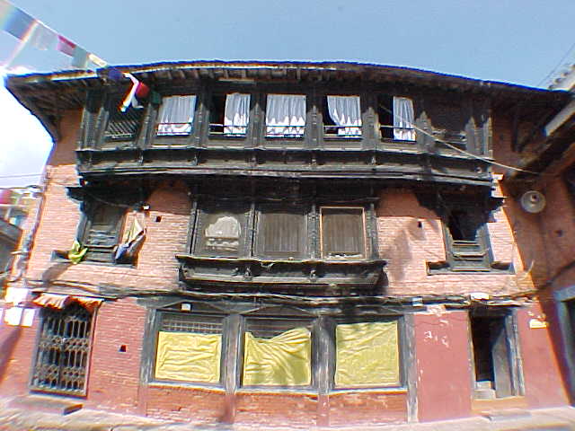 Nepali Architecture : (The distortion is from a wide angle lens) (Nepal, The Travel Addicts)