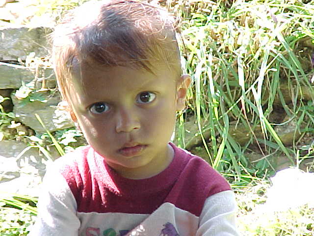 Mountain Children : These kids were all at our first stop of the day, which was a small restaurant at the top of a torturous 5 mile long stair \  (Nepal, The Travel Addicts)