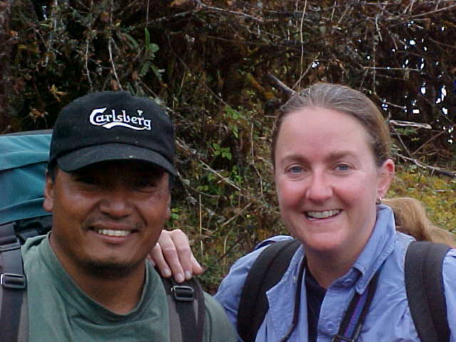 Pemba - our tail guide and SGK (Nepal, The Travel Addicts)