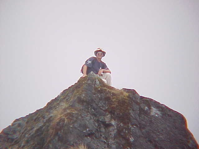 Richard on an outcropping (Nepal, The Travel Addicts)