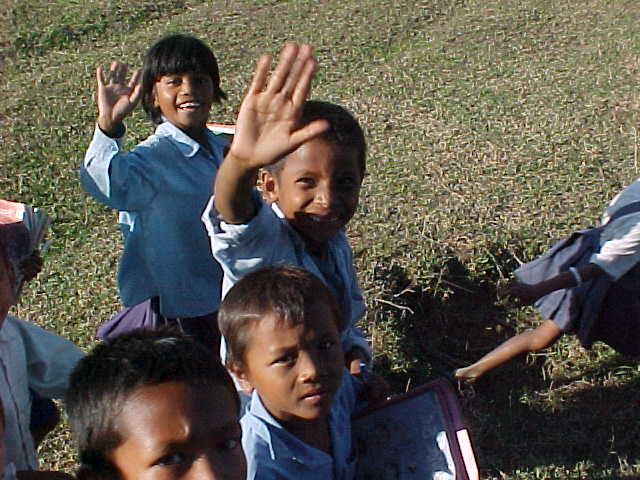 Tharu schoolchildren (Nepal, The Travel Addicts)