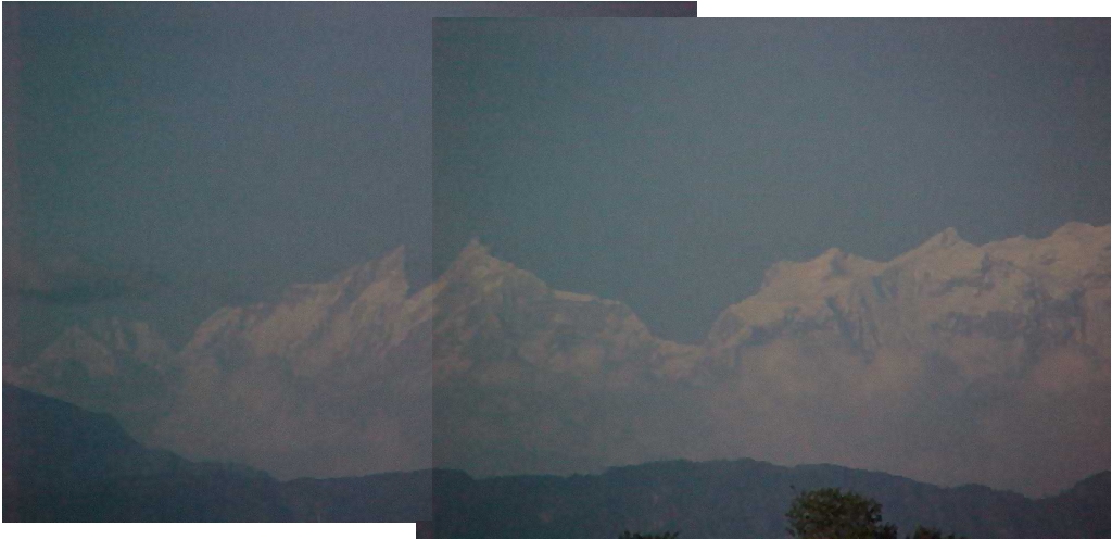 Himalayas from the terai