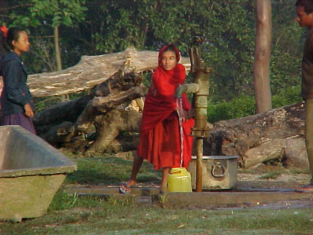 Pumping water for the elephants (Nepal, The Travel Addicts)