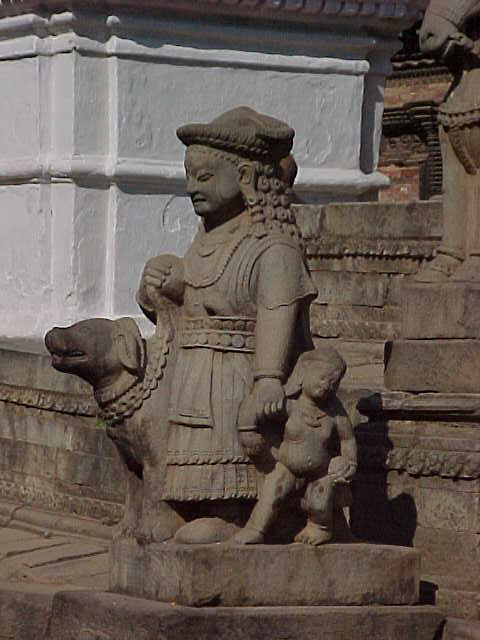 Sculpture in Durbar Square (Nepal, The Travel Addicts)